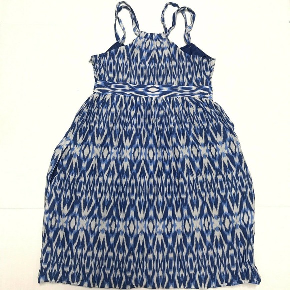 Ann Taylor LOFT‎ Sz 4P Petite Blue Light Gray Dress - Picture 5 of 8